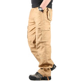 Men's Cargo Pants Casual Mens Pant Multi Pocket Military Overall Men Outdoors High Quality Long Trousers 30-44 Plus size - Zodfashion