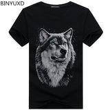 3D Wolf head T-shirt - Zodfashion