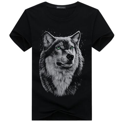 3D Wolf head T-shirt - Zodfashion