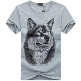 3D Wolf head T-shirt - Zodfashion