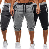 New Fashion Mens Baggy Jogger Casual Slim Harem Short Slacks Casual Soft Cotton Trousers Shorts - Zodfashion