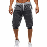 New Fashion Mens Baggy Jogger Casual Slim Harem Short Slacks Casual Soft Cotton Trousers Shorts - Zodfashion