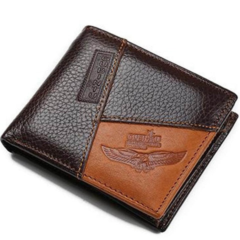 GUBINTU Genuine Leather Men Wallets Coin Pocket Zipper Real Men's Leather Wallet with Coin High Quality Male Purse cartera - Zodfashion