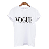 Plus Size S-XL Harajuku Summer T Shirt Women New Arrivals Fashion VOGUE Printed T-shirt Woman Tee Tops Casual Female T-shirts - Zodfashion