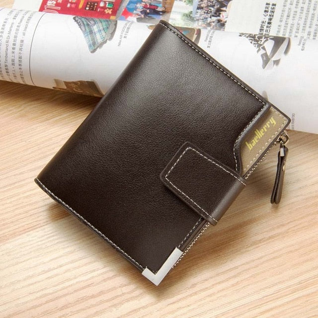 Brand men's wallet men zipper purse Clutch bag male wallet Coin Short section portfolio Card  Pocket Holder high quality Purses - Zodfashion