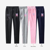 BTS KPOP pants  love yourself 100% cotton men and women Trousers casual Sweatpants Jogger Pants slim fit k-pop clothes plus size - Zodfashion