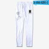 BTS KPOP pants  love yourself 100% cotton men and women Trousers casual Sweatpants Jogger Pants slim fit k-pop clothes plus size - Zodfashion