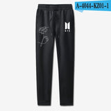 BTS KPOP pants  love yourself 100% cotton men and women Trousers casual Sweatpants Jogger Pants slim fit k-pop clothes plus size - Zodfashion