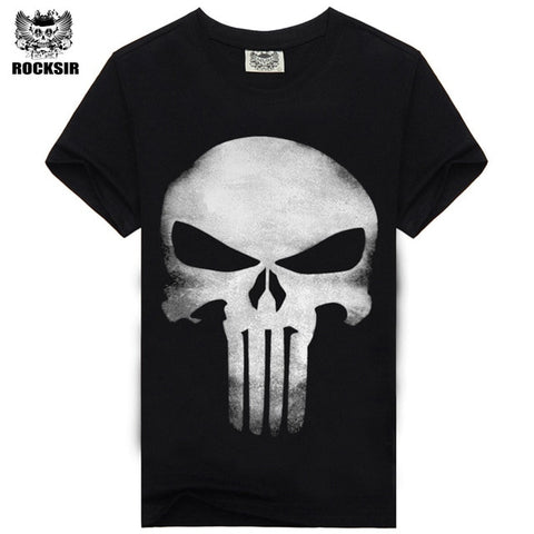 Rocksir punisher t shirts Short Sleeves - Zodfashion