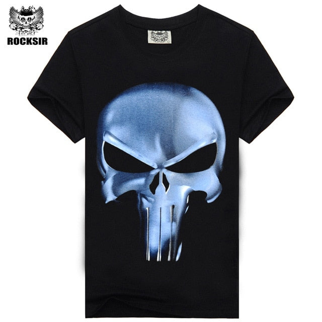 Rocksir punisher t shirts Short Sleeves - Zodfashion