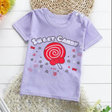 2018 New Fashion Cartoon 100% Cotton Short Sleeve Children Kids T-shirts 2-7 Years Boys Girls Tshirts Baby Girls Clothes - Zodfashion