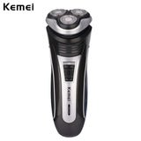 Kemei 100-240V Rechargeable Electric Shaver 3D Triple Floating Blade Heads Shaving Razors Face Care Men Beard Trimmer Machine 46 - Zodfashion