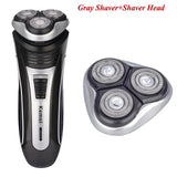 Kemei 100-240V Rechargeable Electric Shaver 3D Triple Floating Blade Heads Shaving Razors Face Care Men Beard Trimmer Machine 46 - Zodfashion