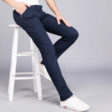 Men Casual Pants spring summer New Fashion 2018 multi color Slim long pants Straight  Male Pocket men's trousers pantalon hombre - Zodfashion