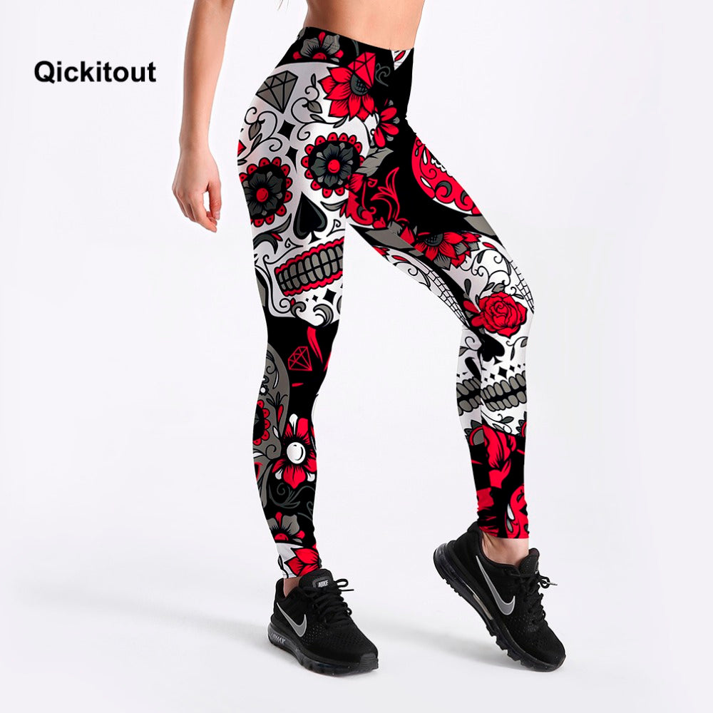 Leggings Skull&flower - Zodfashion