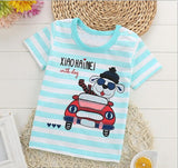 2018 New Fashion Cartoon 100% Cotton Short Sleeve Children Kids T-shirts 2-7 Years Boys Girls Tshirts Baby Girls Clothes - Zodfashion