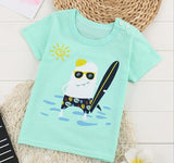 2018 New Fashion Cartoon 100% Cotton Short Sleeve Children Kids T-shirts 2-7 Years Boys Girls Tshirts Baby Girls Clothes - Zodfashion