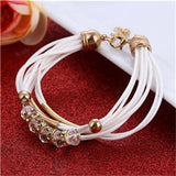 Bracelet Wholesale 2018 New Fashion Jewelry Leather Bracelet for Women Bangle Europe Beads Charms Gold Bracelet Christmas Gift - Zodfashion