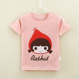 2018 New Fashion Cartoon 100% Cotton Short Sleeve Children Kids T-shirts 2-7 Years Boys Girls Tshirts Baby Girls Clothes - Zodfashion