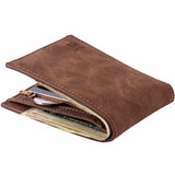 Fashion 2018 Men Wallets Mens Wallet with Coin Bag Zipper Small Money Purses New Design Dollar Slim Purse Money Clip Wallet - Zodfashion