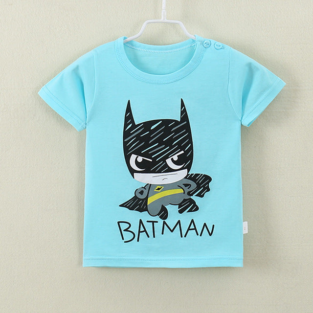 2018 New Fashion Cartoon 100% Cotton Short Sleeve Children Kids T-shirts 2-7 Years Boys Girls Tshirts Baby Girls Clothes - Zodfashion