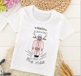 2018 New Fashion Cartoon 100% Cotton Short Sleeve Children Kids T-shirts 2-7 Years Boys Girls Tshirts Baby Girls Clothes - Zodfashion