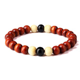 New Fashion Natural Wooden Beaded Root Chakra Jewery & Hip Hop Bead Bracelet Buddha Word Jewelry For Men Women gift Special sale - Zodfashion