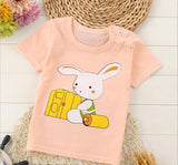 2018 New Fashion Cartoon 100% Cotton Short Sleeve Children Kids T-shirts 2-7 Years Boys Girls Tshirts Baby Girls Clothes - Zodfashion