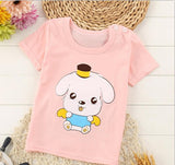 2018 New Fashion Cartoon 100% Cotton Short Sleeve Children Kids T-shirts 2-7 Years Boys Girls Tshirts Baby Girls Clothes - Zodfashion