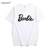 Barbie Letter Print Cotton T-Shirt - Zodfashion