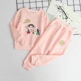 Children Clothing 2018 Autumn Winter Girls Clothes 2pcs Set Christmas Outfit Kids Clothes Tracksuit Suit For Girls Clothing Sets - Zodfashion