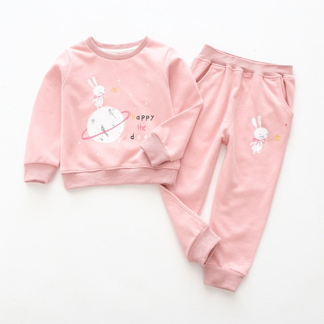 Children Clothing 2018 Autumn Winter Girls Clothes 2pcs Set Christmas Outfit Kids Clothes Tracksuit Suit For Girls Clothing Sets - Zodfashion