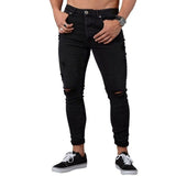 NIBESSER mens brand Skinny jeans Pant Casual Trousers 2018 denim black jeans homme stretch pencil Pants Plus Size streetwear 3XL - Zodfashion