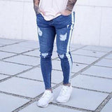 NIBESSER mens brand Skinny jeans Pant Casual Trousers 2018 denim black jeans homme stretch pencil Pants Plus Size streetwear 3XL - Zodfashion